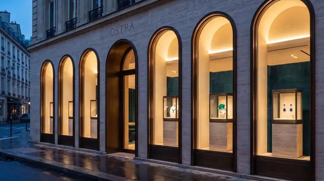 Ostra, an invented high-jewelry maison used as a demo