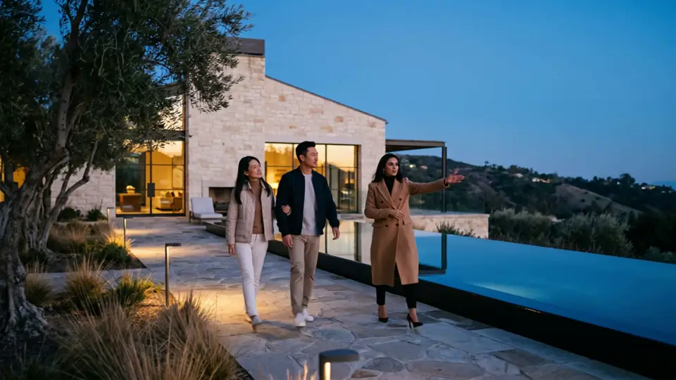 Alder & Vale Estates, an invented luxury real estate: a still from its website film