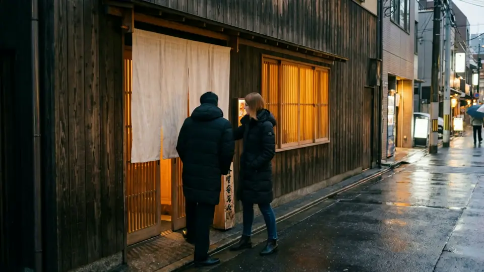 Hakobi Omakase, an invented omakase restaurant: a still from its website film
