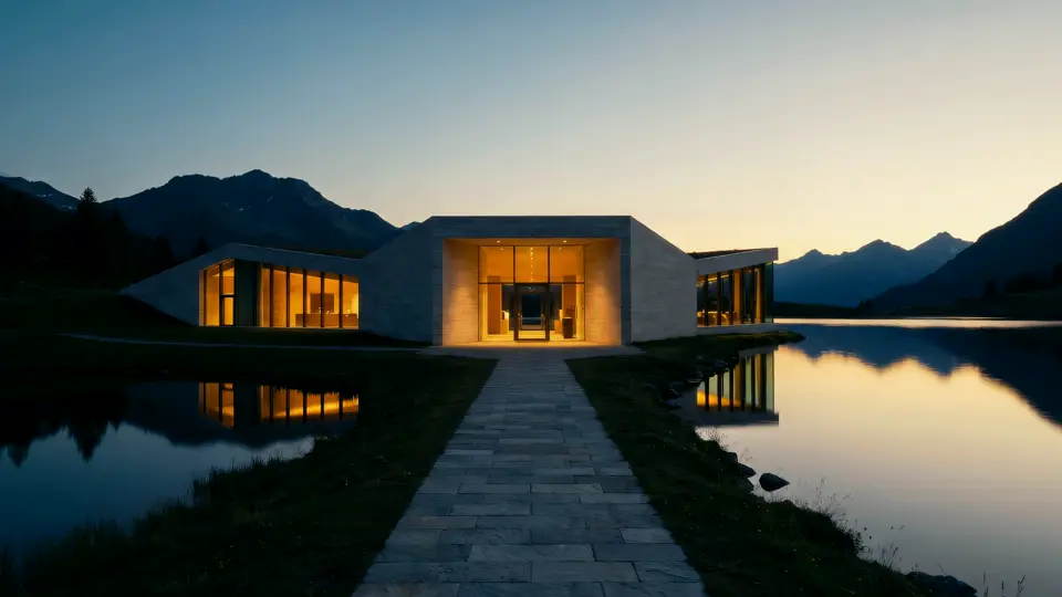 Lumen Skin Clinic, an invented skin and longevity clinic: a still from its website film