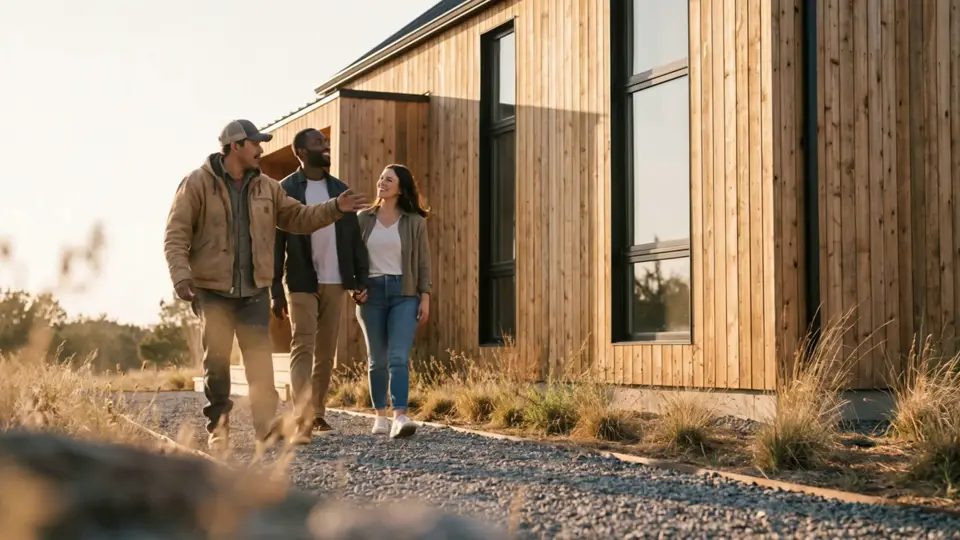 Northline Builders, an invented custom home builder: a still from its website film